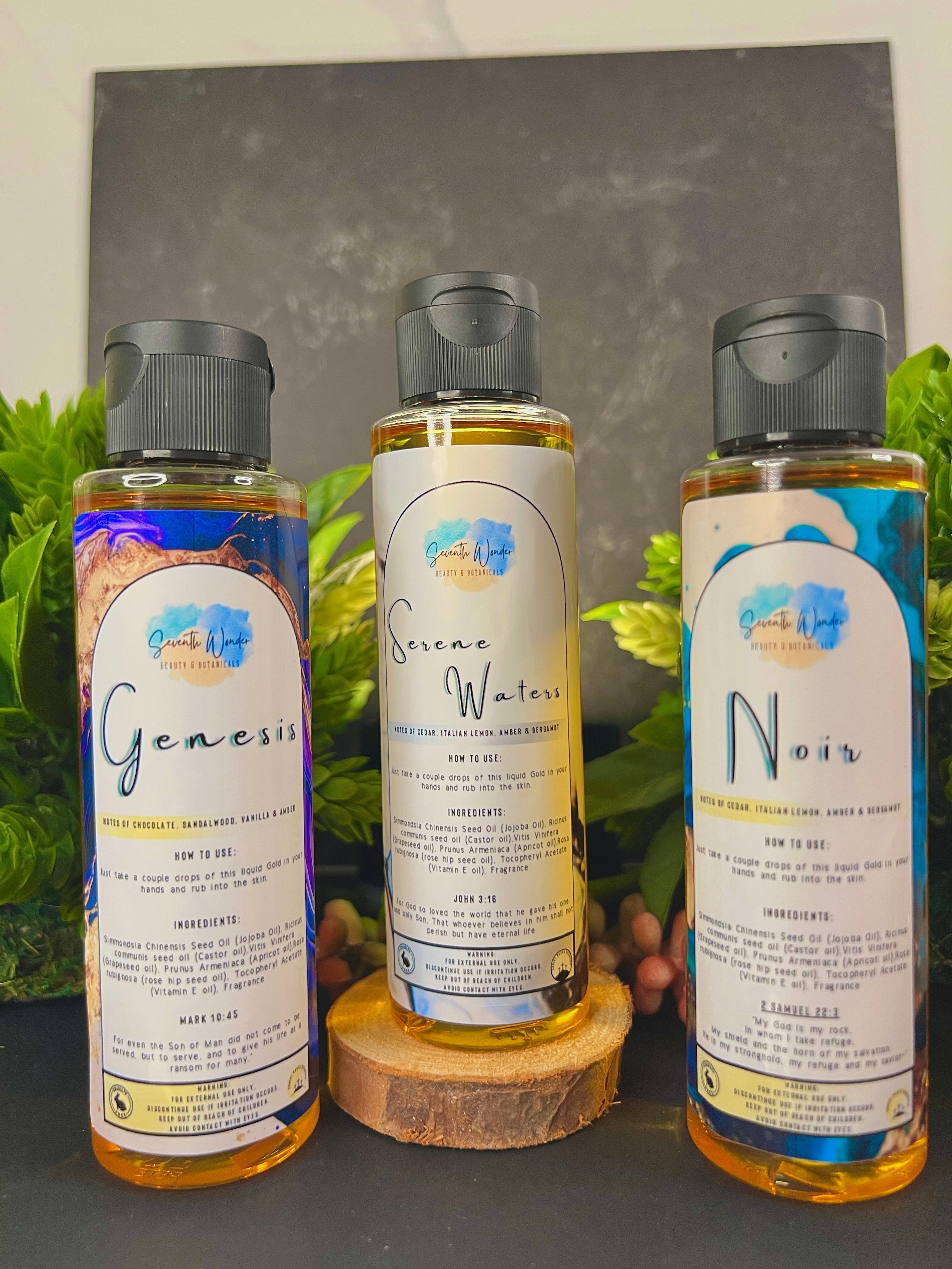 Men's body oil